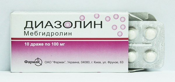 Диазолин от температуры при аллергии