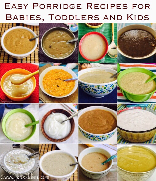 Easy Porridge Recipes for Babies, Toddlers and Kids