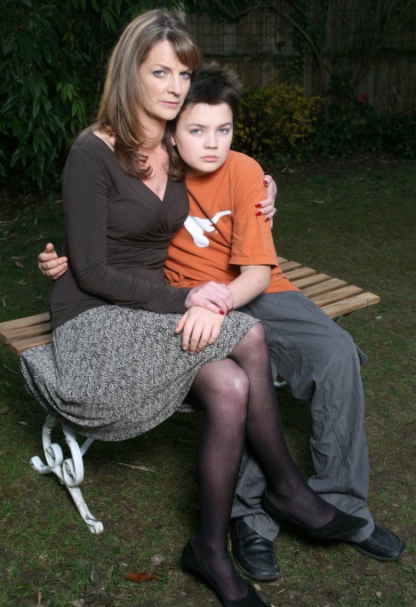 Polly Tommey with her autistic son Billy
