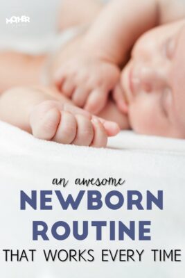 a sample newborn routine for moms that works every time