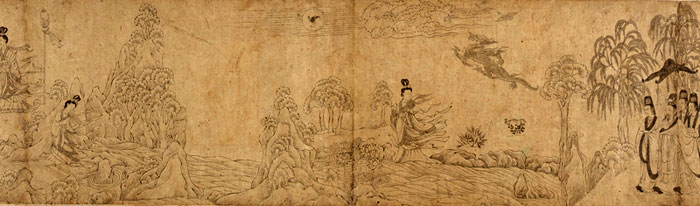 Detail of a Chinese drawing