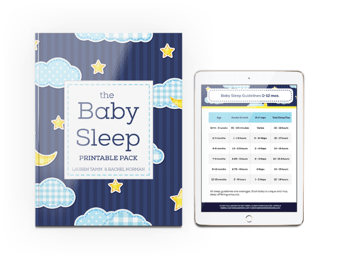 Adorable baby sleep routine cards. Help support your baby