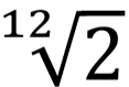 12 square root of 2